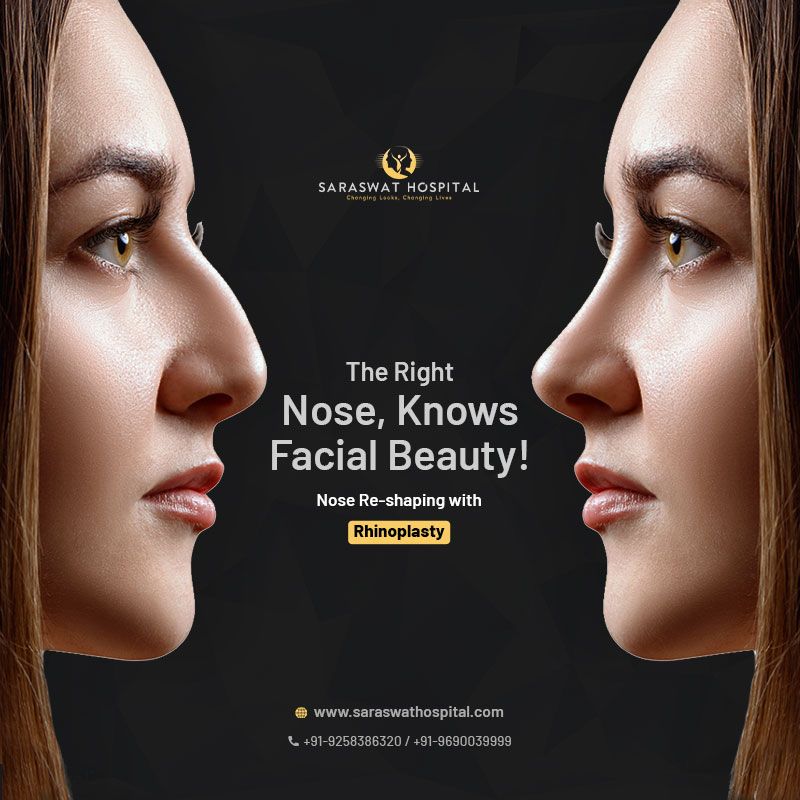 Instagram post: Mirrored profiles create nose-focused visual pun