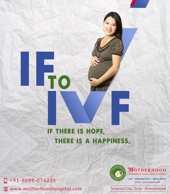 IVF & Fertility Clinics creative ad: 'IF to IVF' typographic wordplay