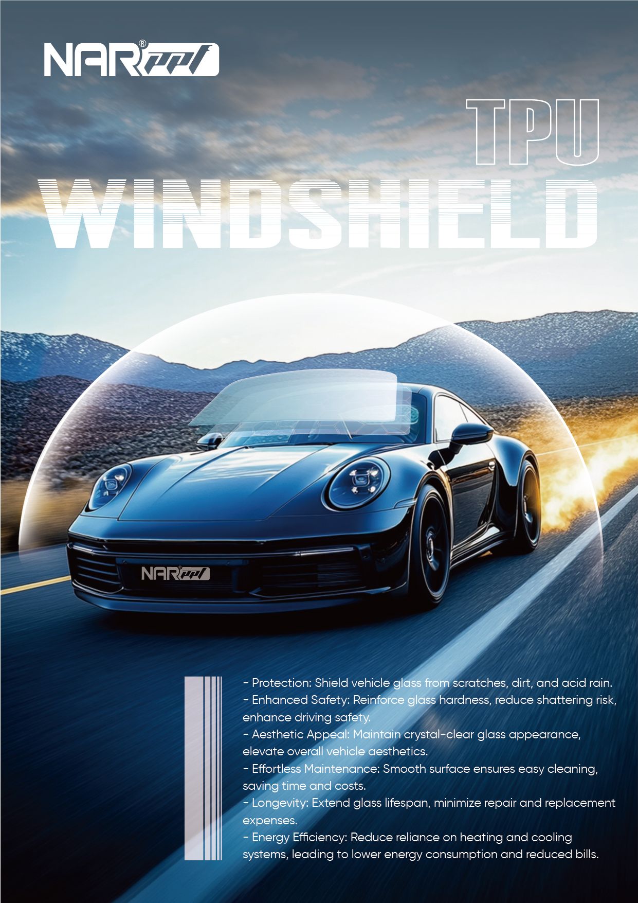 Story: Windshield protection visualized as force field