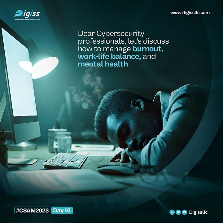 Cybersecurity Companies creative ad: Human mental-health angle for security professionals