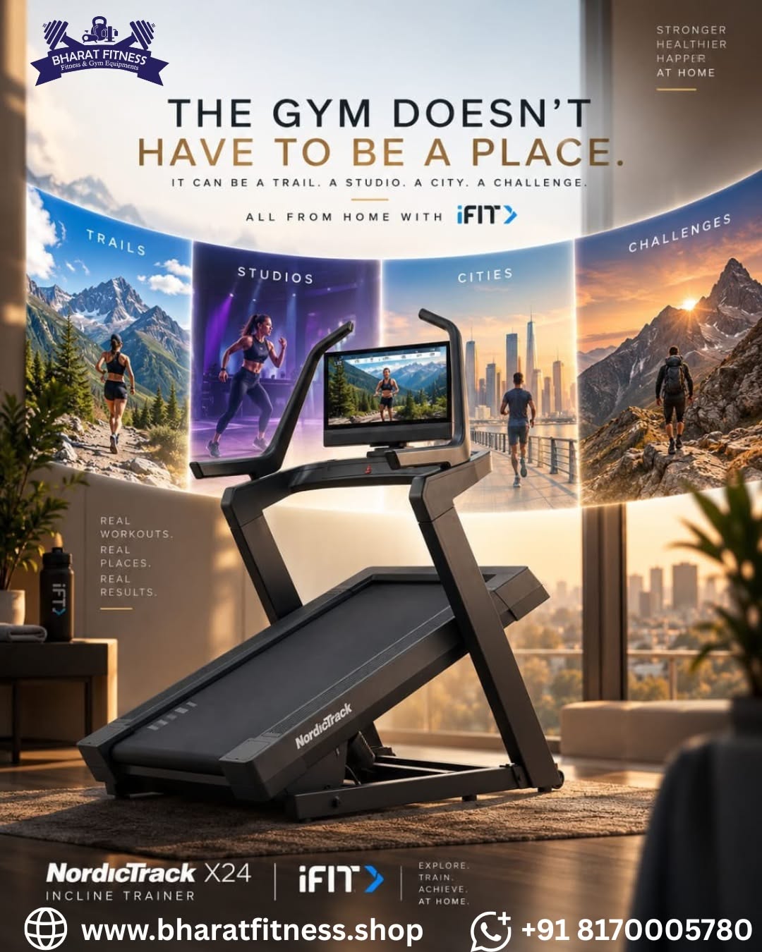 Instagram post: Home gym replaces multiple destinations