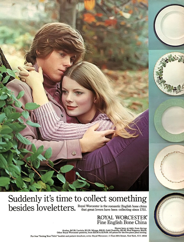 Tableware & Crockery creative ad: Witty copy frames tableware as romance