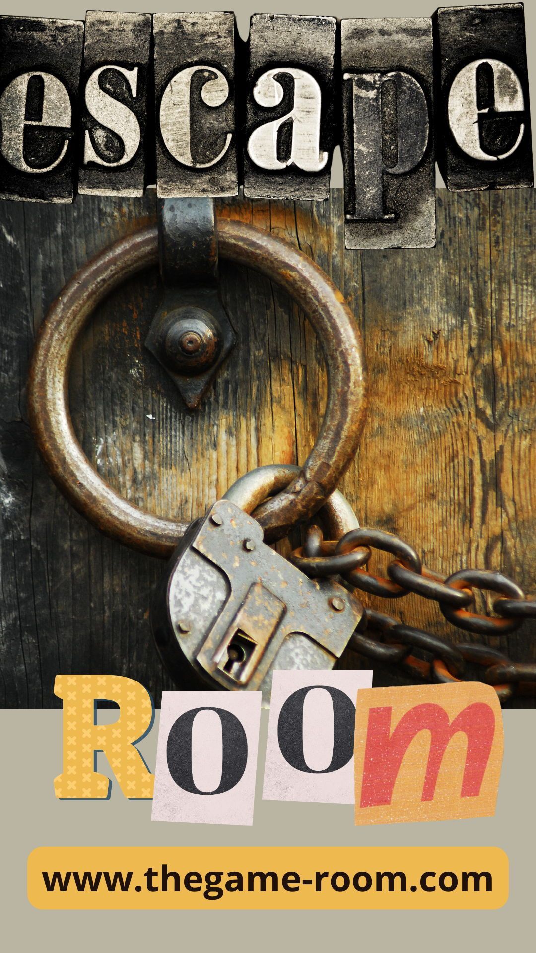Story: Lock imagery drives escape typography
