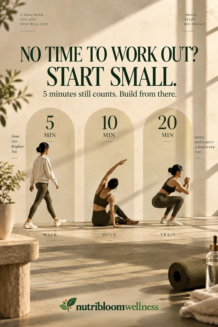 Nutritionists & Dietitians creative ad: Three women walking, stretching and squatting in arched niches