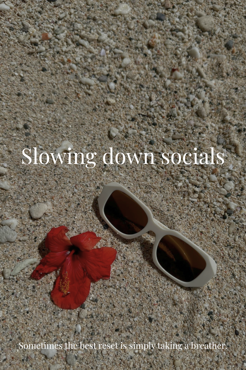 Story: Minimal editorial pause-from-socials concept