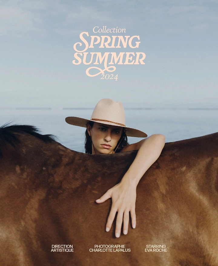 Hats & Caps creative ad: Strong fashion campaign, clear typography