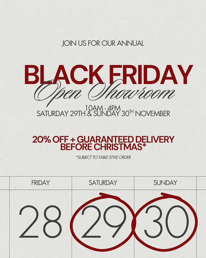 Black Friday creative ad: Calendar grid with circled weekend dates