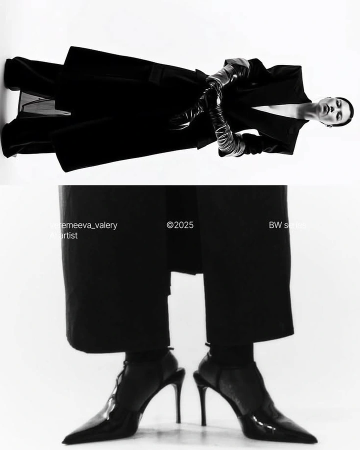 Men's Suits & Formal Wear creative ad: Surreal upside-down fashion composition