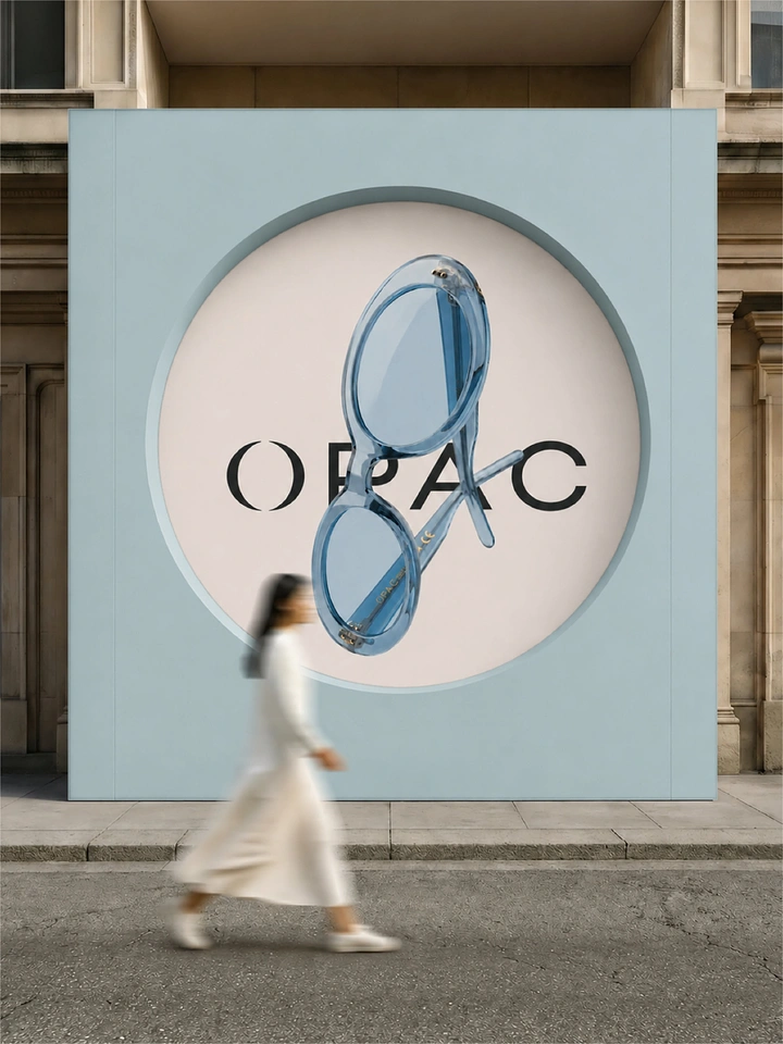 Opticians & Eye Care creative ad: Sunglasses become letters in brand name