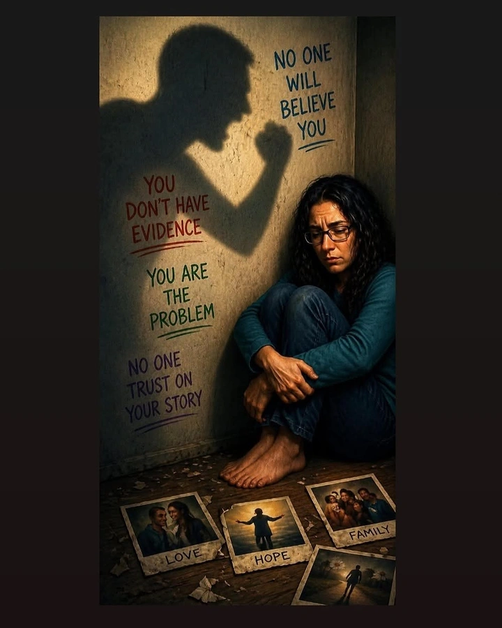Therapists & Counsellors creative ad: Shadow text visualizes self-doubt and invalidation