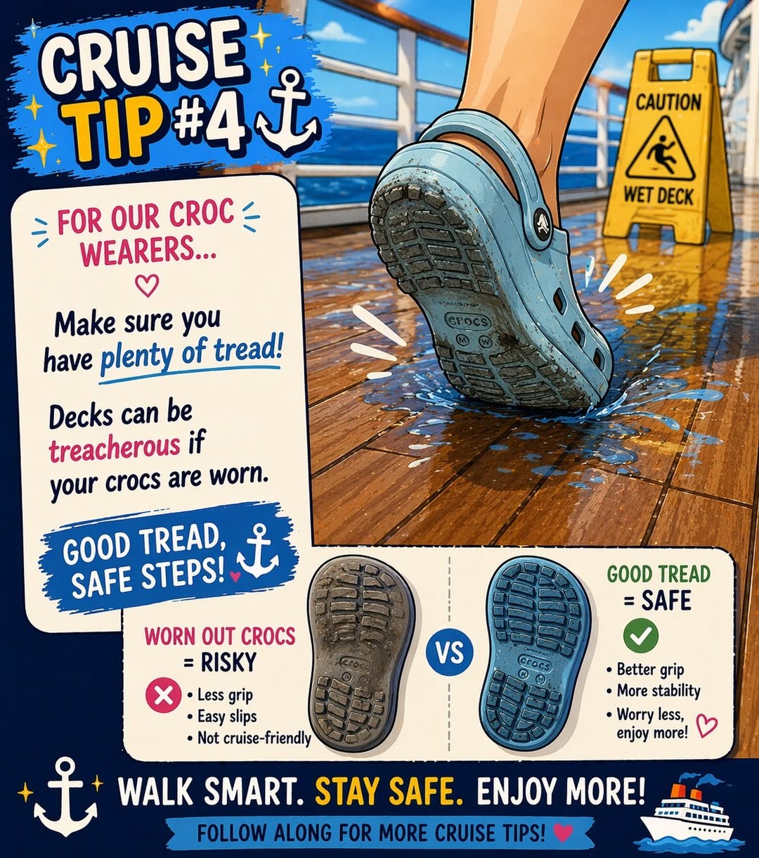 Instagram post: Tread comparison makes safety memorable