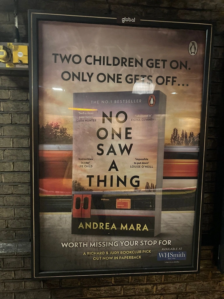 Bookstores creative ad: 'Worth missing your stop' commuter copy