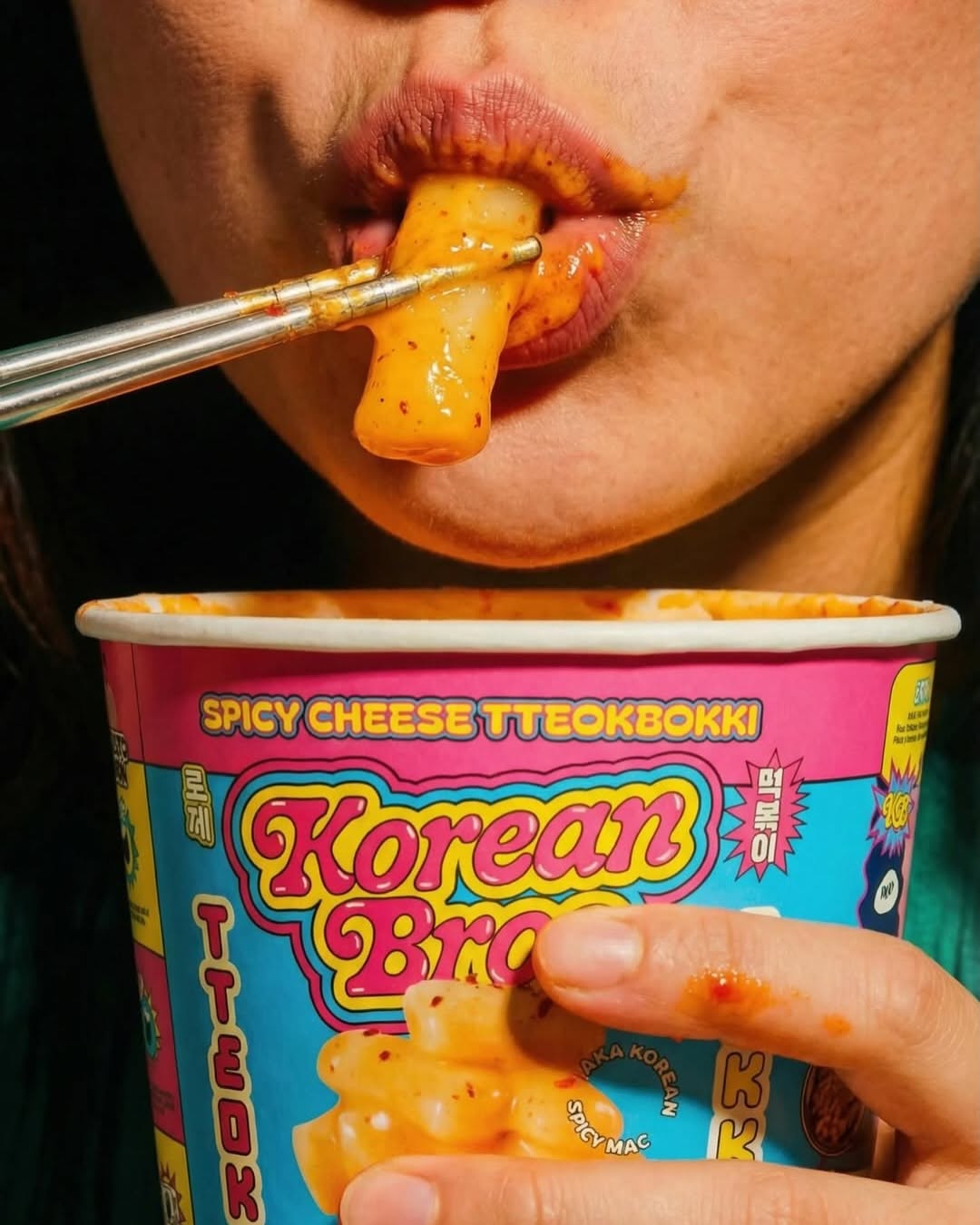 Instagram post: Sticker-covered head visualizes bold brand identity, slide 9