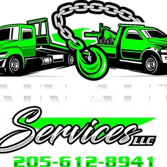 Towing & Roadside Assistance creative ad: Chain and hook become central logo metaphor