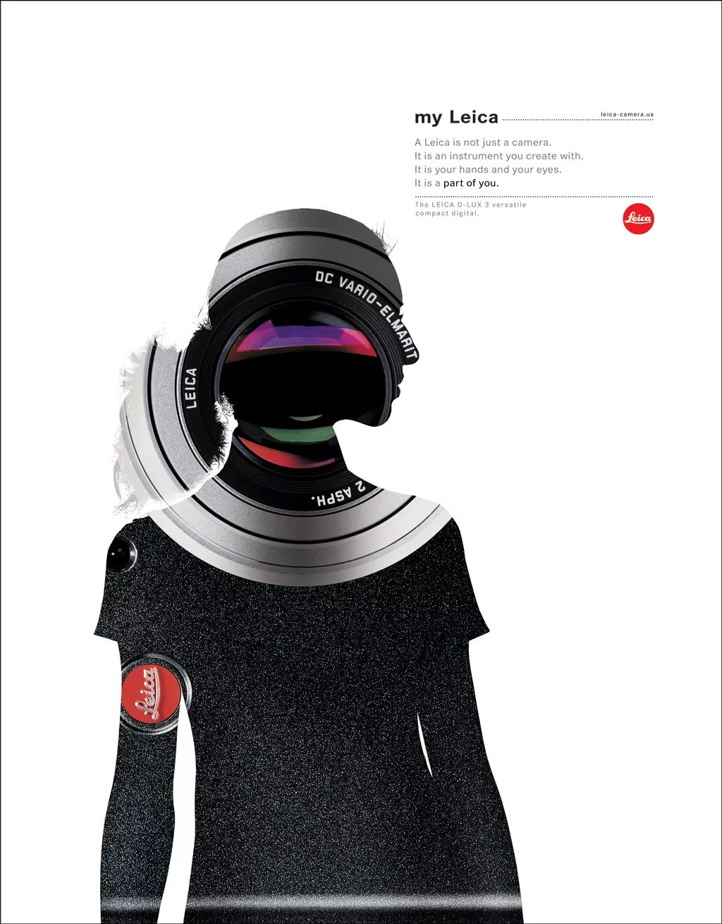 Instagram post: Lens shaped into sculptural fashion form