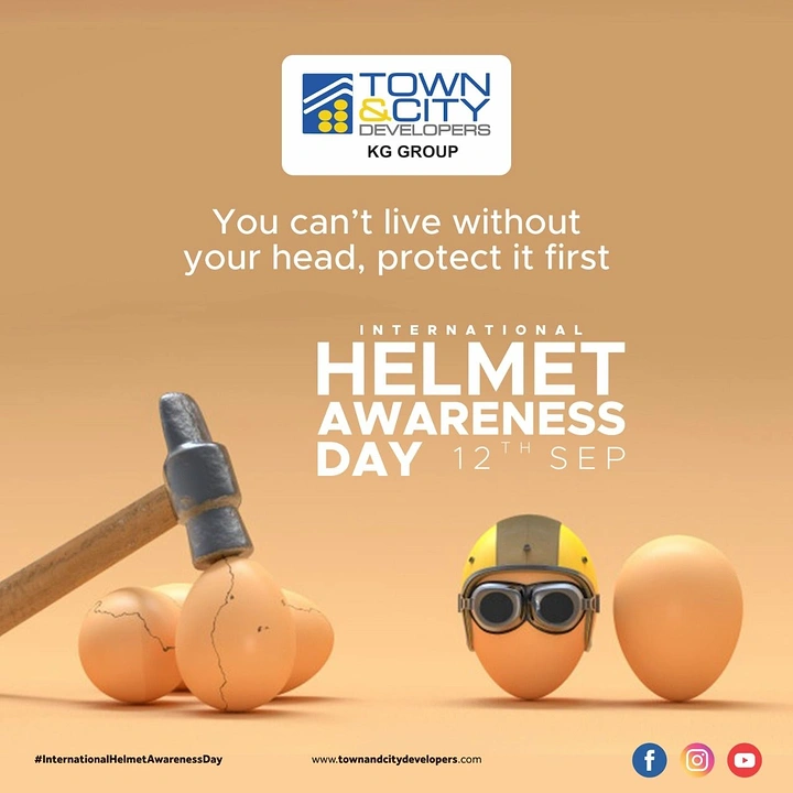 Helmets & Riding Gear creative ad: Playful anthropomorphic helmet awareness concept
