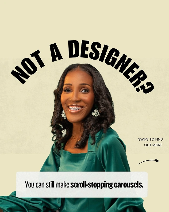 Online Courses & E-learning creative ad: Portrait and curved headline create hook