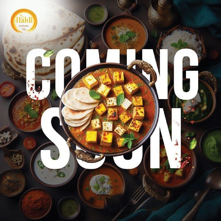 Cloud Kitchens & Food Trucks creative ad: Curry bowl replaces O in Coming Soon