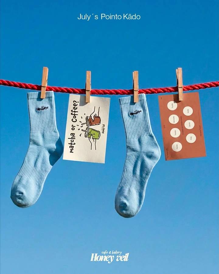 Socks Brands creative ad: Whimsical clothesline match-making concept