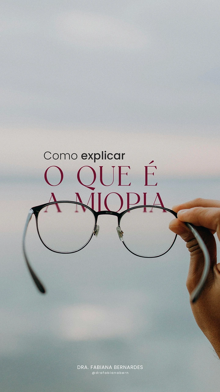 Opticians & Eye Care creative ad: Glasses sharpen blurry sky for myopia