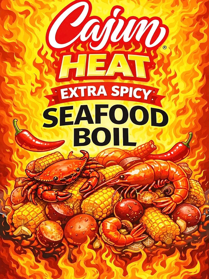 Seafood Restaurants creative ad: Flames turn spiciness into visual metaphor