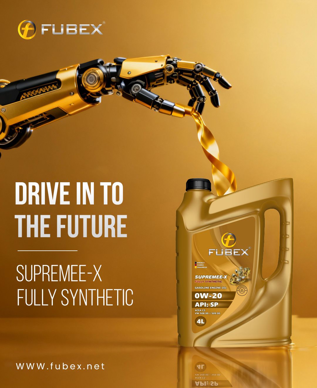 Instagram post: Robot arm signals futuristic lubrication
