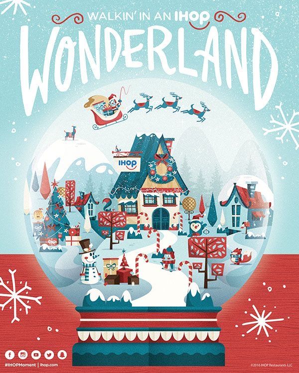 Christmas Poster: Snow globe holding a winter village