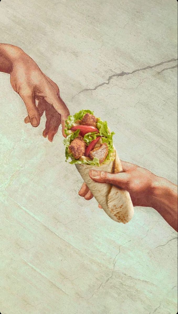 Story: Surreal hands-of-God wrap presentation