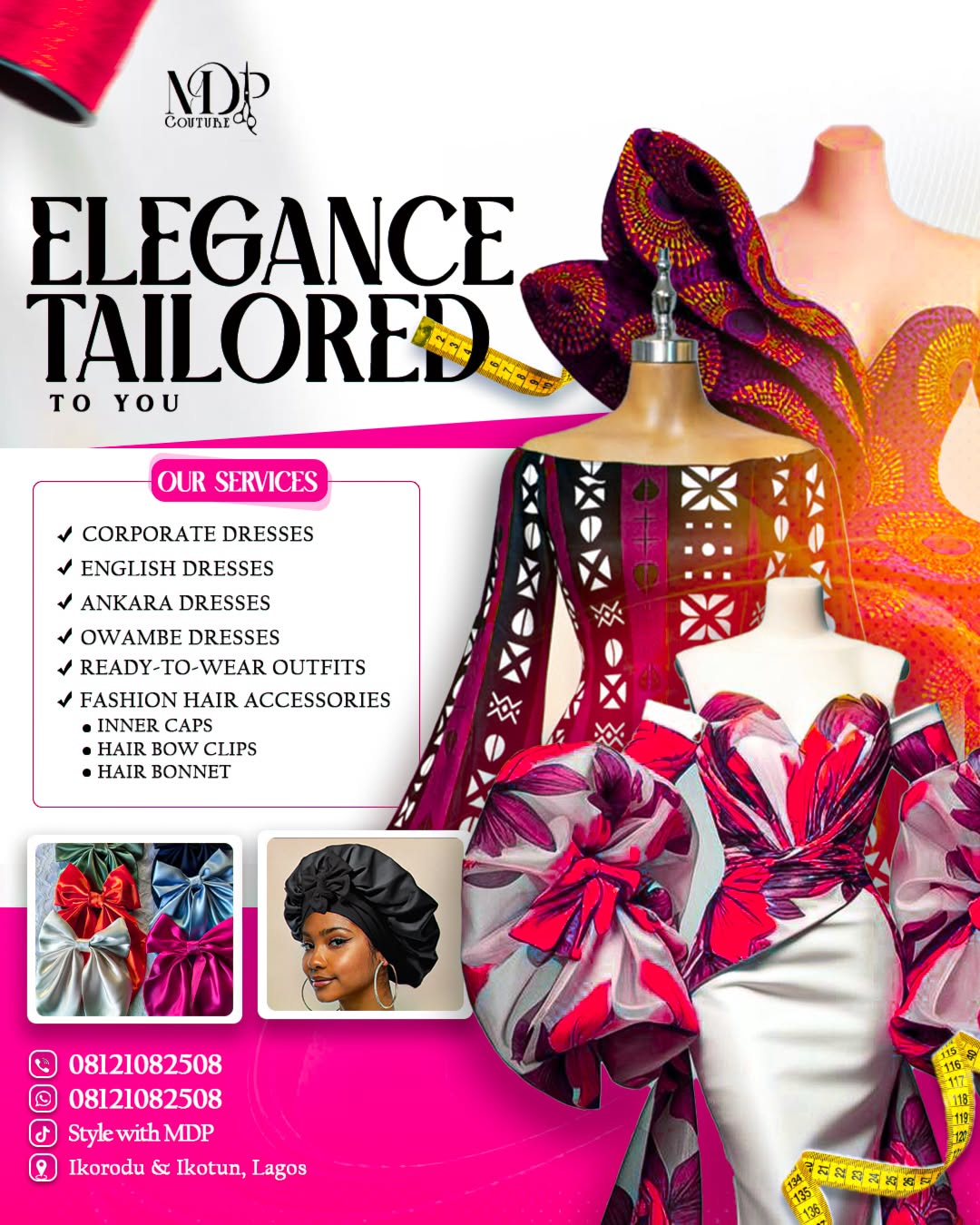 Instagram post: Sculptural floral fashion presentation