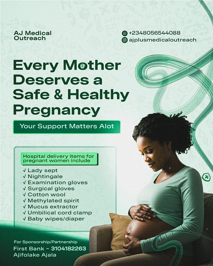 Maternity Hospitals & Gynaecologists creative ad: Support ribbon creates visual metaphor