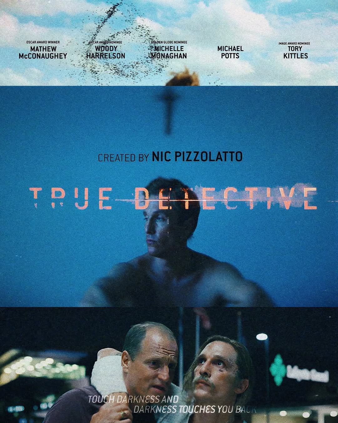 Instagram post: Atmospheric darkness-themed series poster