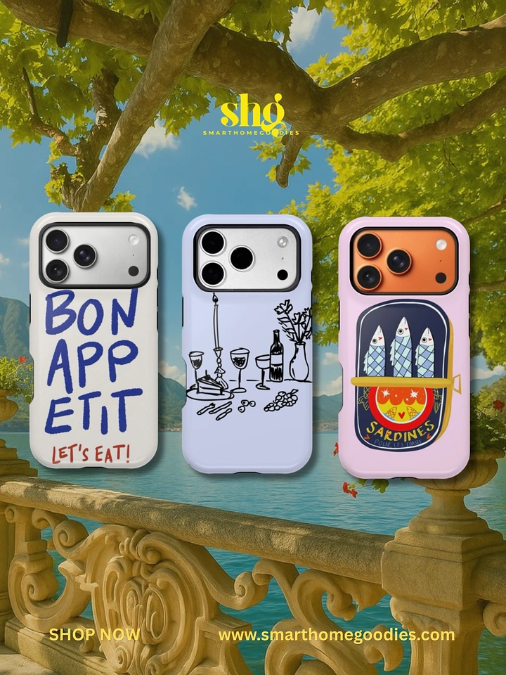 Phone Cases & Mobile Accessories creative ad: Restaurant menu pun using phone cases