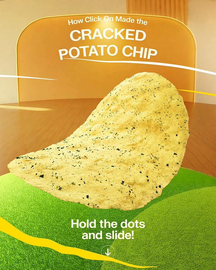 Snacks & Namkeen Brands creative ad: Chip as cracked terrain carousel slide