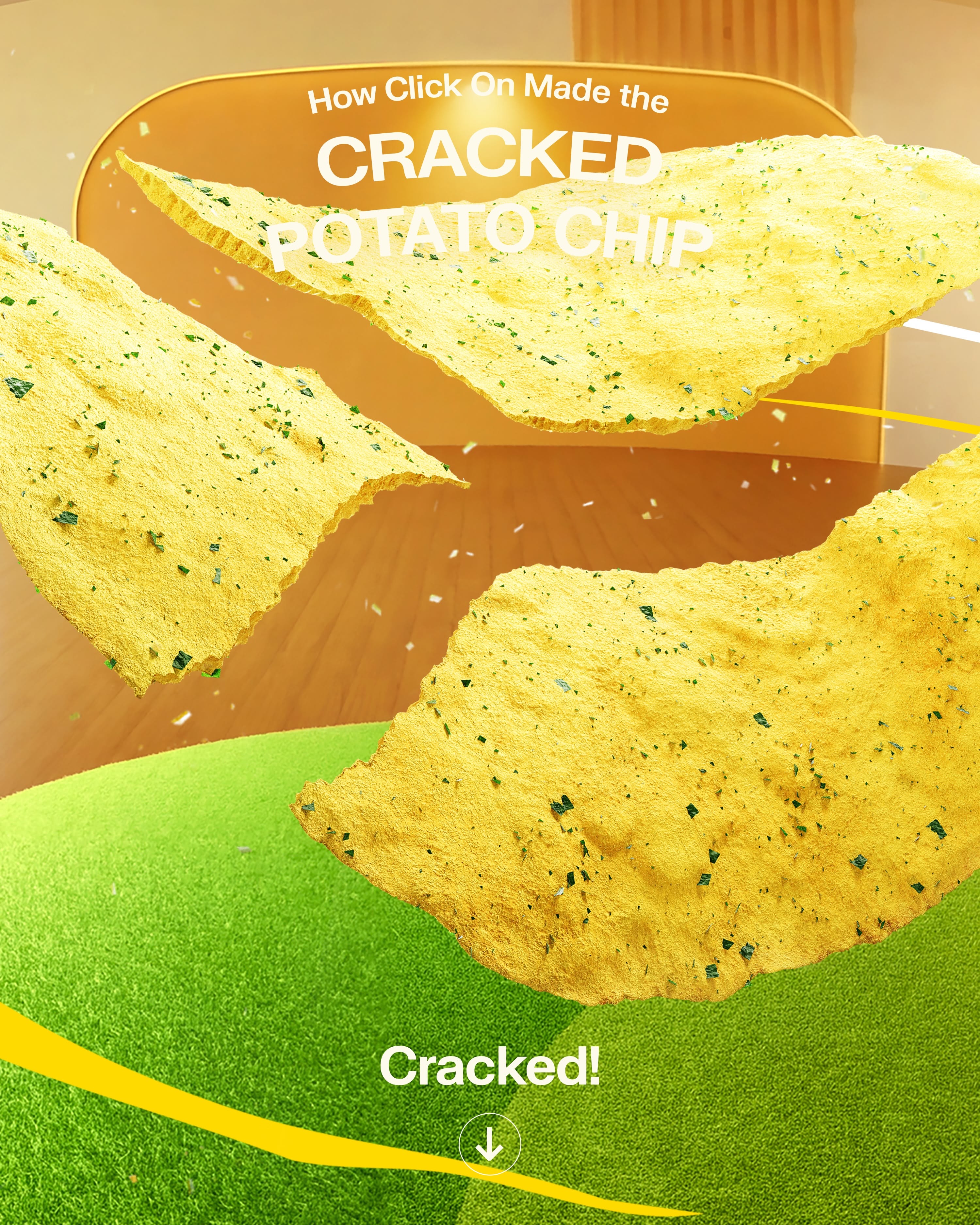 Instagram post: Chip as cracked terrain carousel slide, slide 9