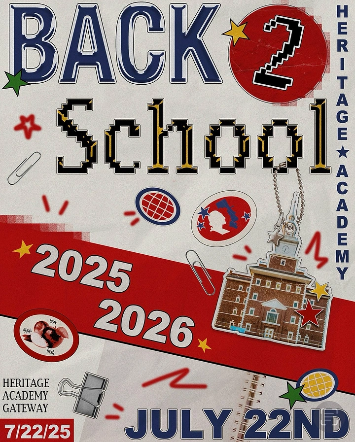 Schools & School Admissions creative ad: Heritage theme becomes academic collage