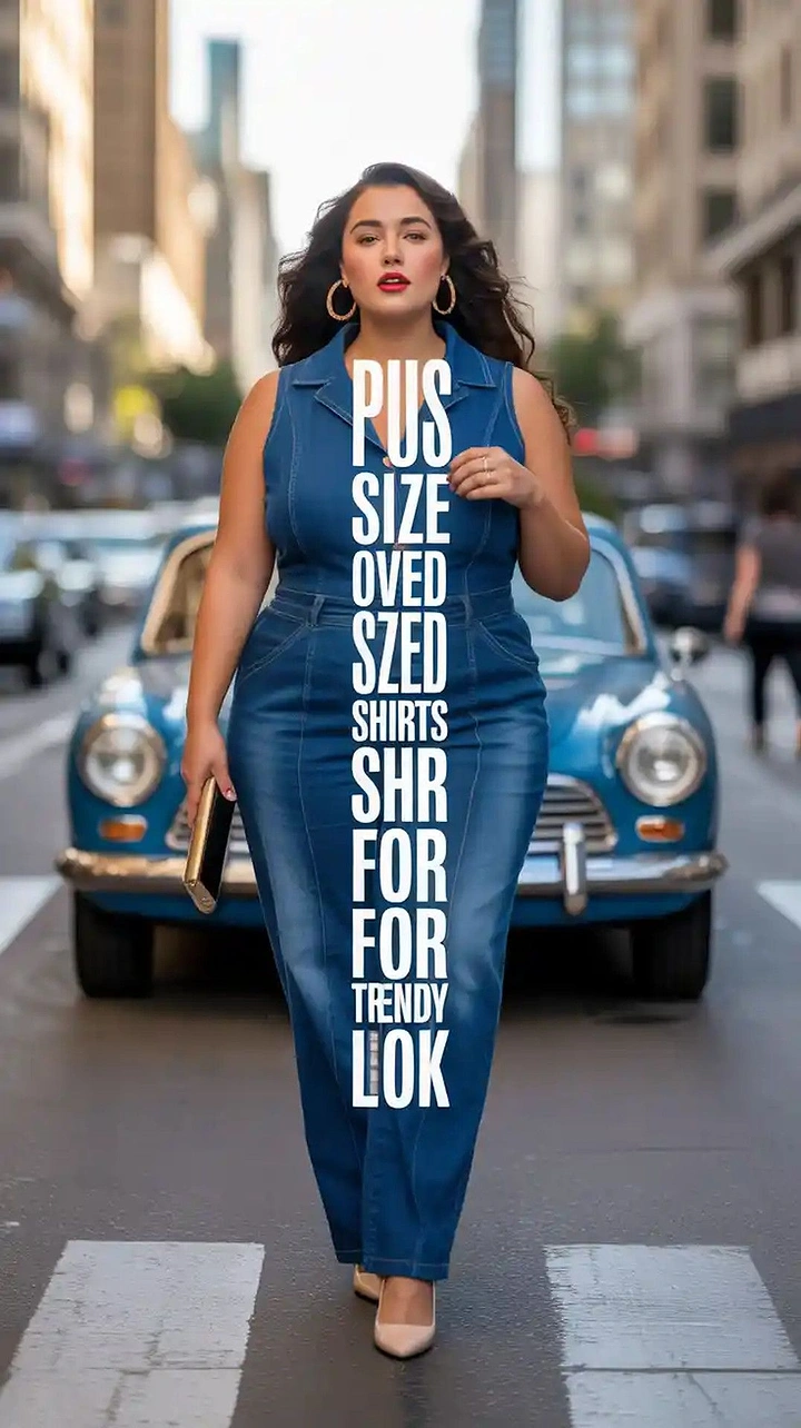 Plus-Size Fashion creative ad: Typography becomes part of outfit