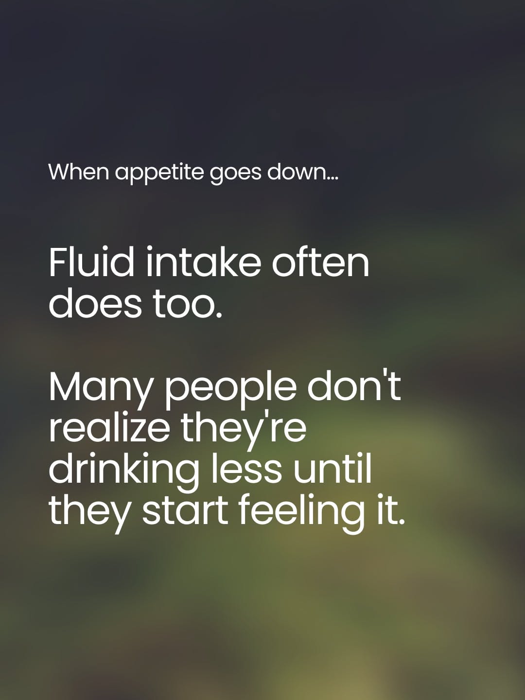 Instagram post: Witty GLP-1 hydration mistake concept, slide 2