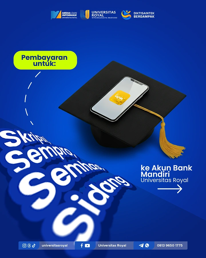 Universities & Colleges creative ad: Payment connected to graduation metaphor
