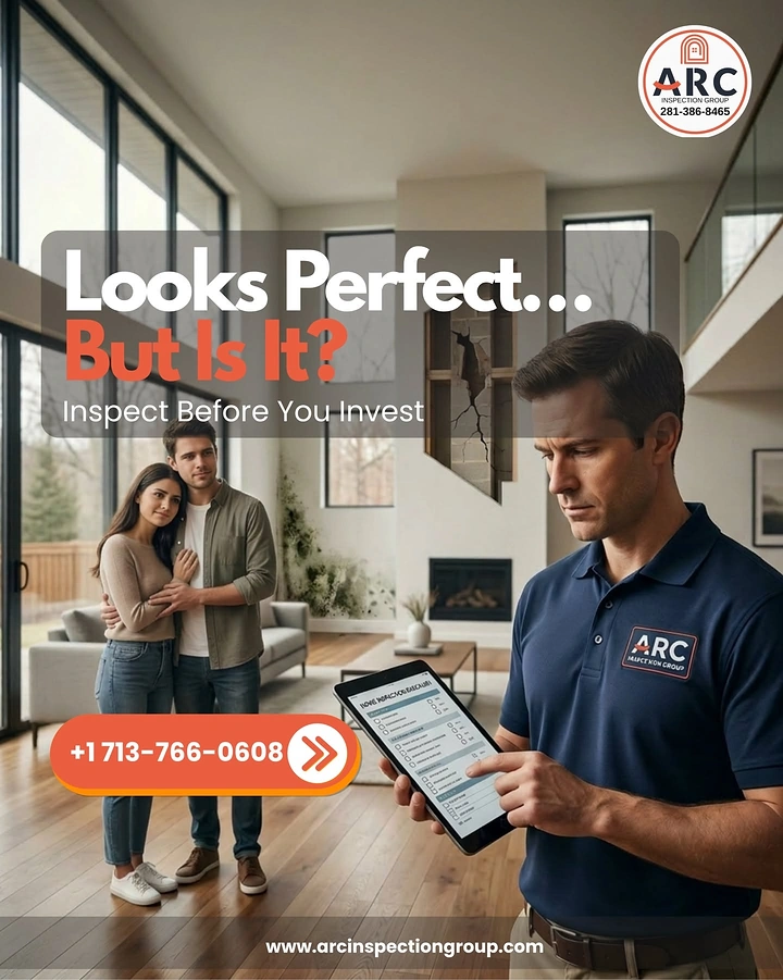 Home Inspectors creative ad: Strong looks-perfect inspection tension
