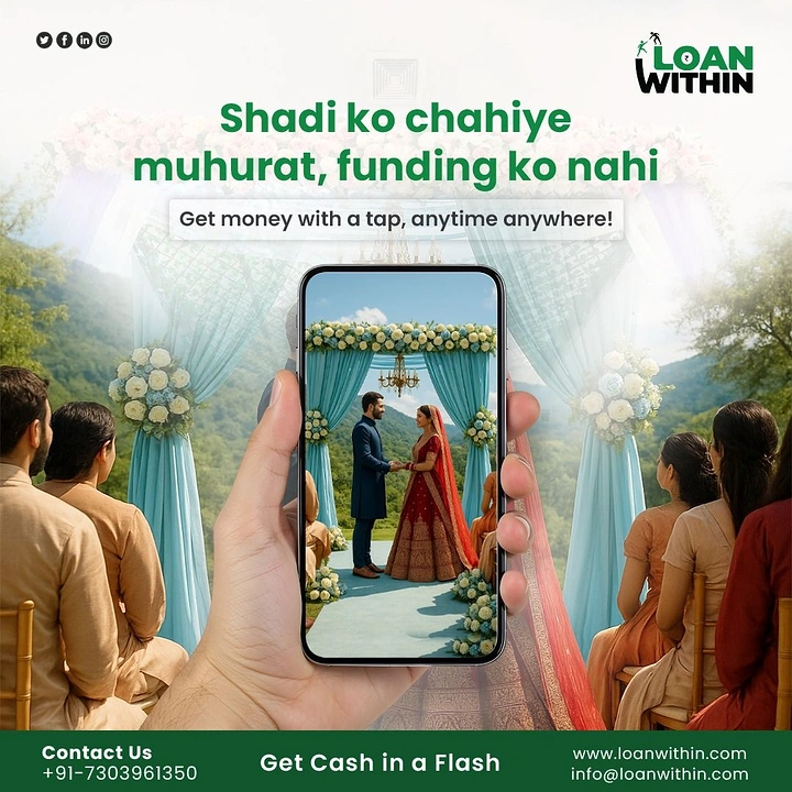 Personal & Business Loans creative ad: Wedding funding pun tied to occasion