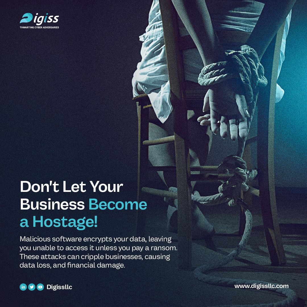 Instagram post: Hostage metaphor dramatizes ransomware risk
