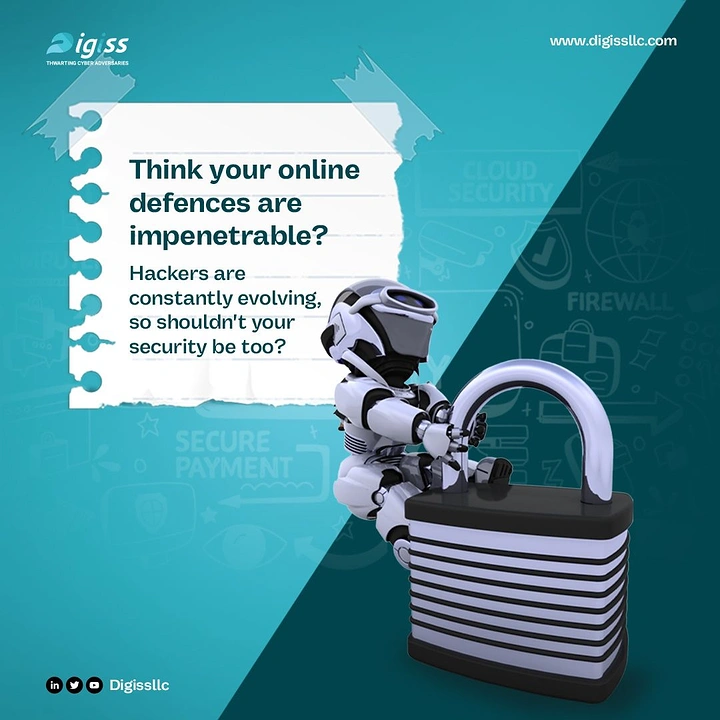 Cybersecurity Companies creative ad: Robot-lock metaphor makes defense memorable