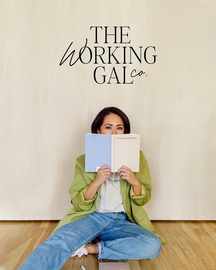 Life & Business Coaches creative ad: Working-gal identity with book concealment