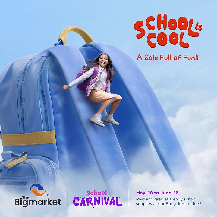 Schools & School Admissions creative ad: Backpack transforms into a playful slide