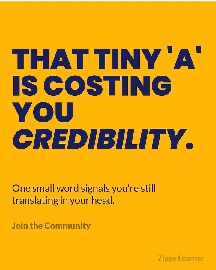 Online Courses & E-learning creative ad: Tiny letter creates sharp credibility pun