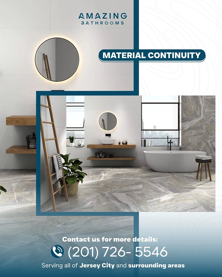 Home Renovation & Remodeling creative ad: Material continuity drives visual composition