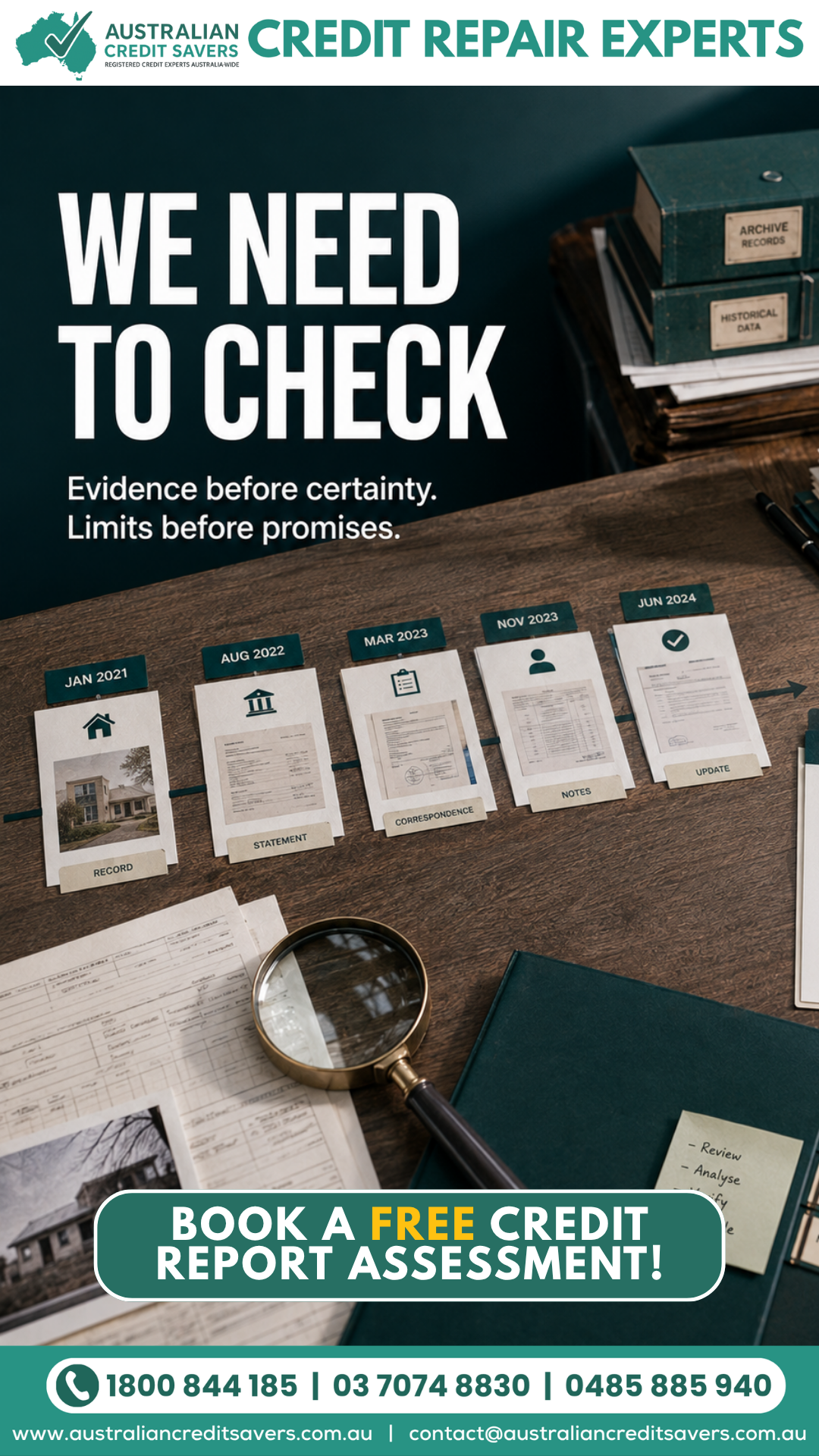 Story: Evidence table and magnifier create inspection theme
