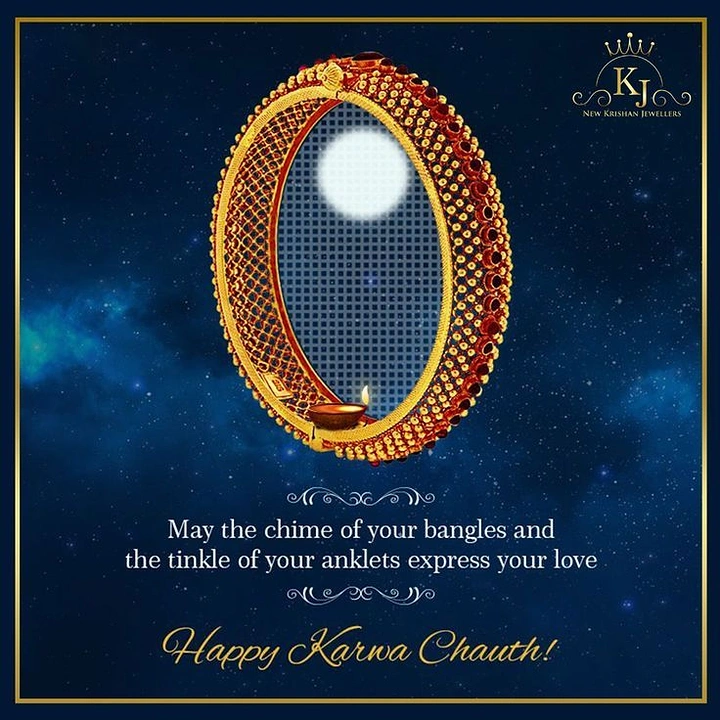 Karwa Chauth creative ad: Jeweled bangle turned into sieve framing moon