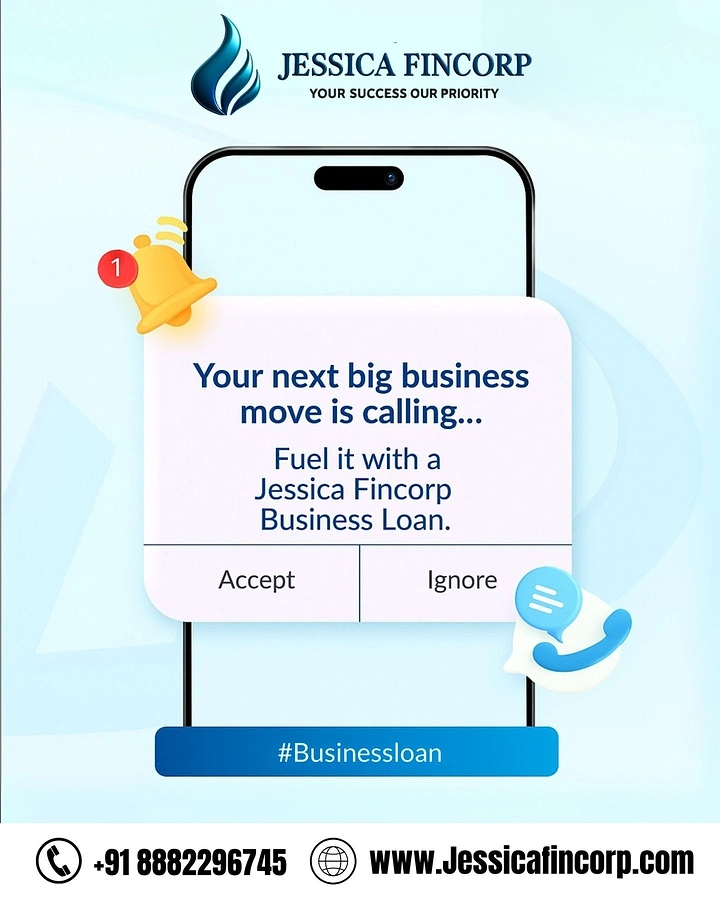 Personal & Business Loans creative ad: Business loan becomes incoming phone call