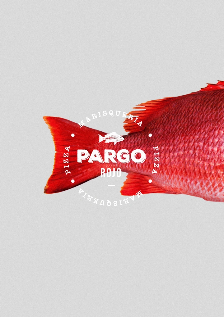 Seafood Restaurants creative ad: Fish silhouette carries the poster typography